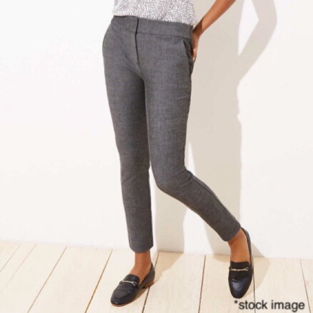 NWT Loft Skinny Ankle Pants in Melange in Marisa Fit